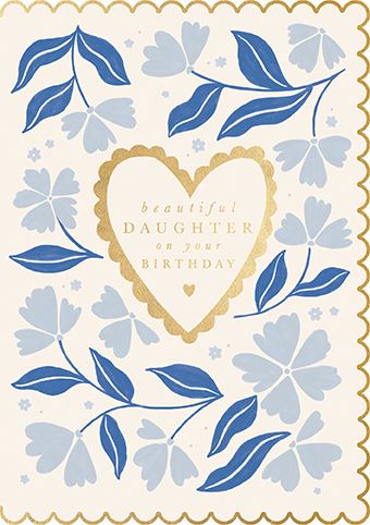Beautiful Daughter Birthday Greeting Card - From Victoria Shop