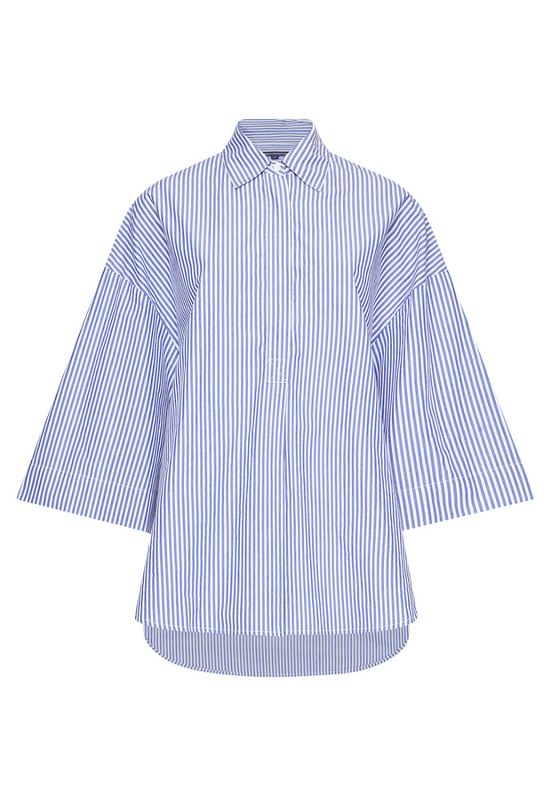 White and blue stripe shirt from Victoria Shop