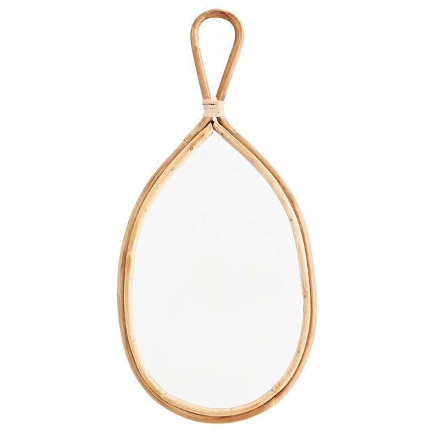 Oval Mirror with Bamboo Frame - from victoria shop