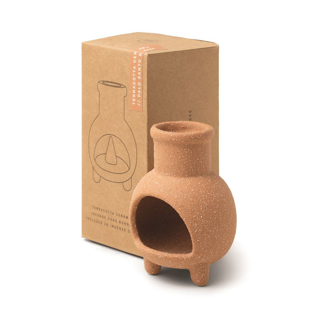 Chiminea Incense Holder with 20 x Palo Santo & Sage Cones