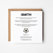Football - blank greetings card