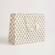 Hand block printed gift bag by Paper Mirchi