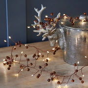 Woodland Berry Battery Powered String Lights in brown