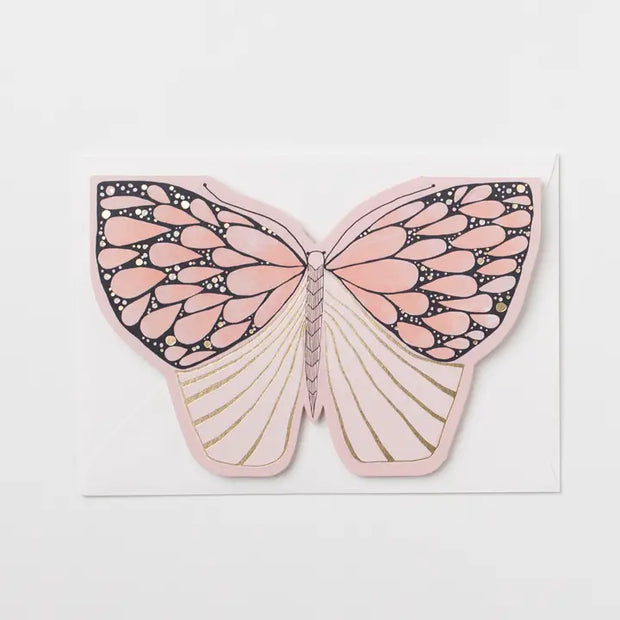 Pink Moth - A6 Greeting Card