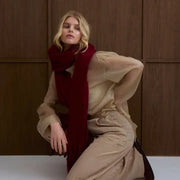 The Reykjavik Scarf - 100% Recycled - Burgandy