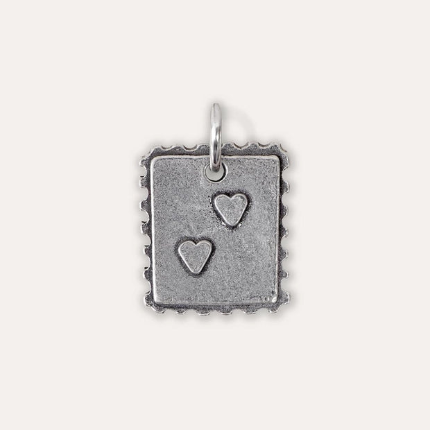 'Sending You Love' Postage Stamp Charm