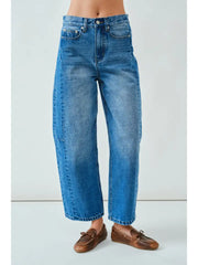 Aaron & Amber Comfy Barrel Jeans