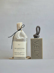 Natural Handmade Soap On A Rope "Sea Meditation" 