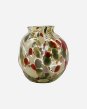 Multi colour Dot Glass Vase