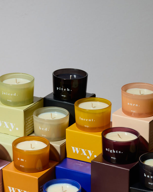 collection of WXY candles