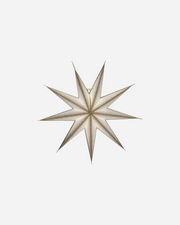 Paper 3D Stars in Champagne Gold and Cream