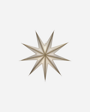 Paper 3D Stars in Champagne Gold and Cream