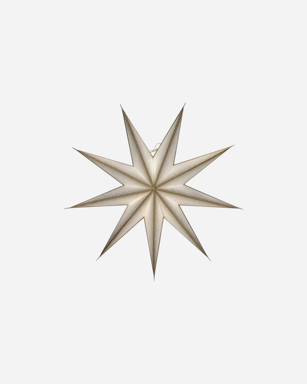 Paper 3D Stars in Champagne Gold and Cream
