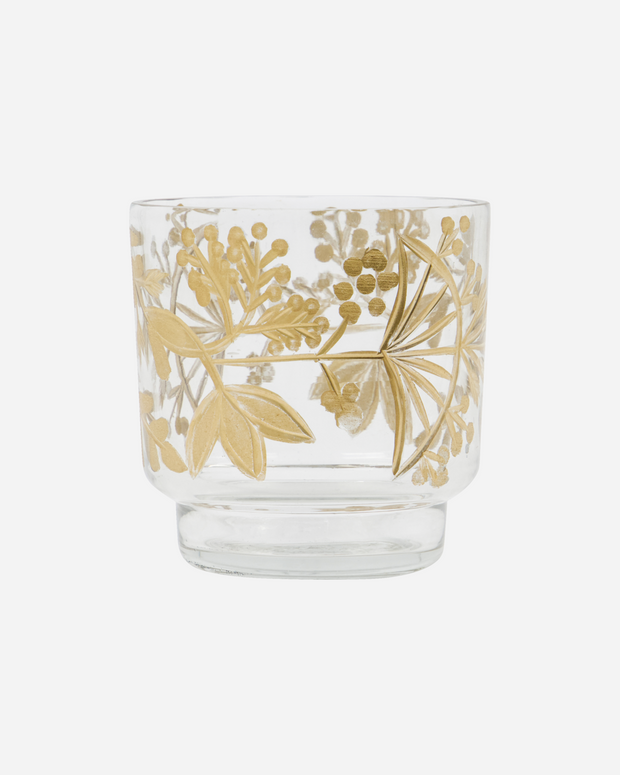 Gold and Glass Tea-light holder