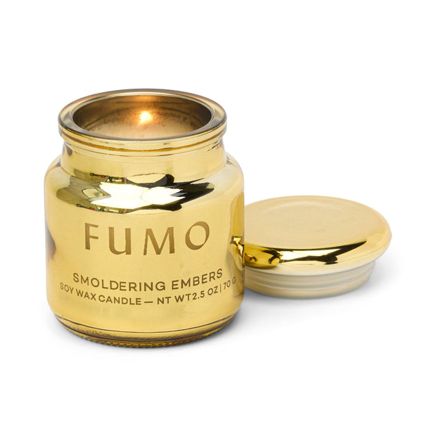 Chroma 2.5oz/71g Fumo Metallic Glass Candle - Smoldering Embers