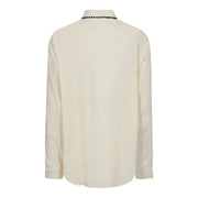 Blair Off White Blouse with Black Trim