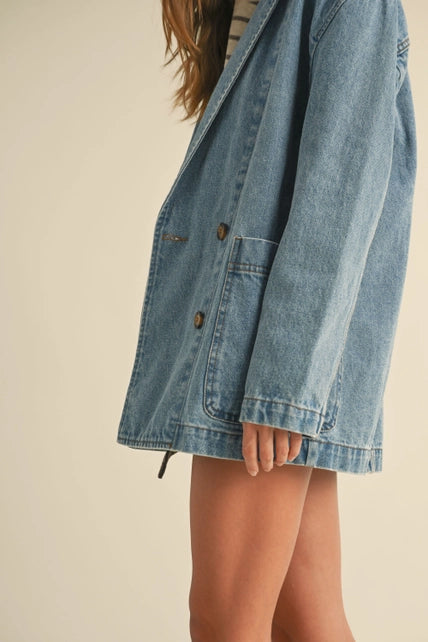 Denim Oversize Blazer