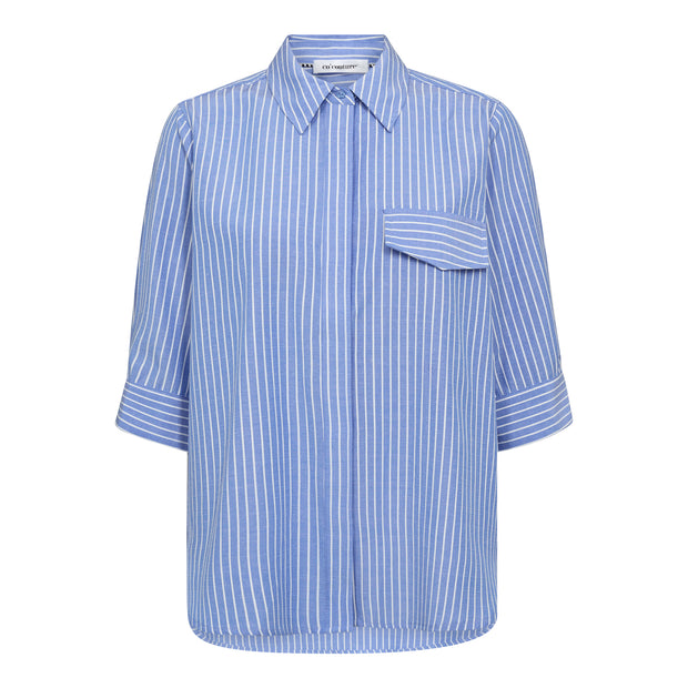 Blue Stripe Short Sleeve Shirt