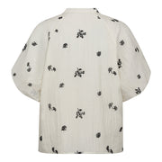 Colleen Short Sleeve Embroidered Blouse