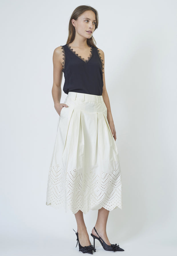 Perin Black Lace Singlet