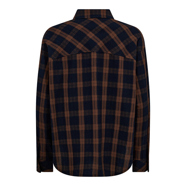 reverse detail of DixieCC Check Shirt