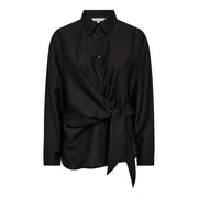 Co'Couture IdinaCC Tie Shirt in black 