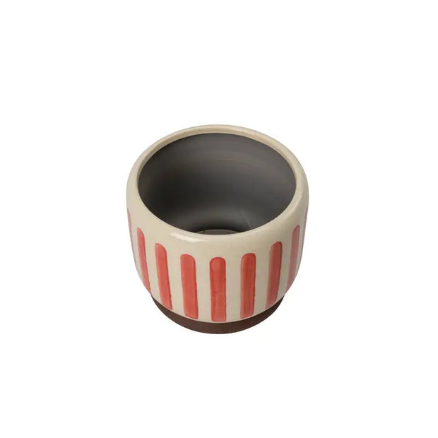 New Collectors Indoor Pot 10cm Red Stripe