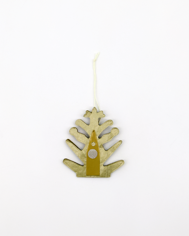 Gold Paper fans folded