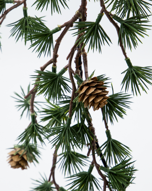 detail of Artificial Pine Wreath - Green