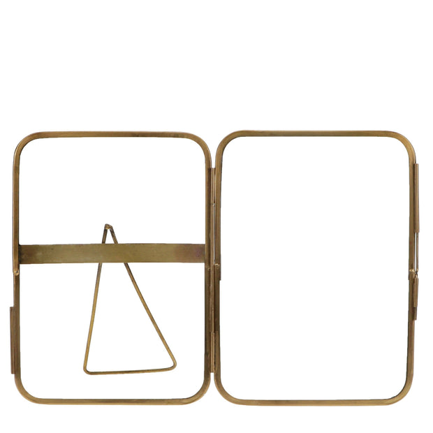 Rounded Standing Brass Frame 13X18cm - from victoria Shop