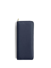 Navy Blue Jewellery Roll on white background 