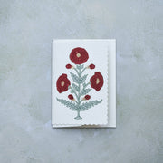 Hand Block Printed Greeting Card - GC Genda Sage