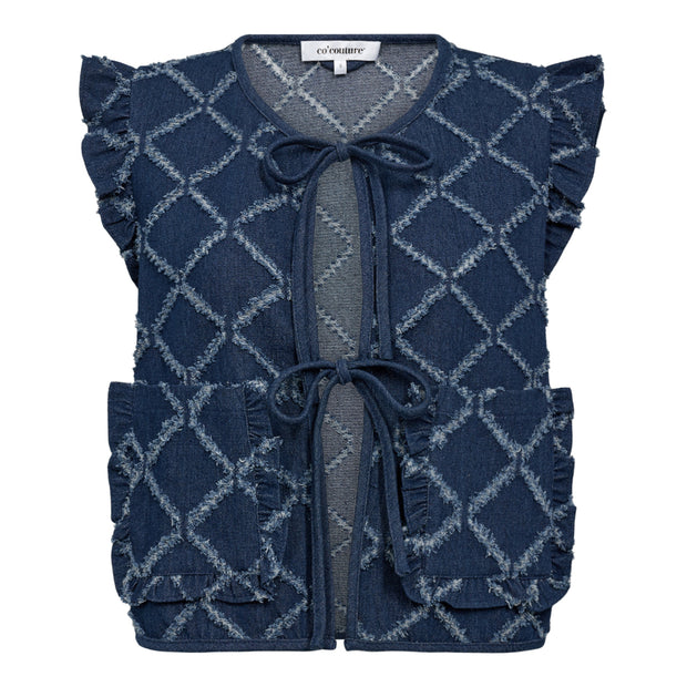 Milan Denim Frill Vest - from victoria Shop