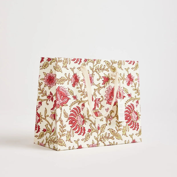 flora scarlet medium gift bag