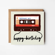 Square Birthday Mixtape greeting card from design smith.
