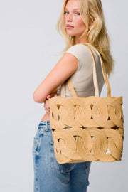 Seagrass & Organic Cotton Tote Bag