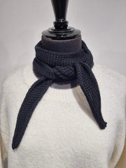 Little "Sophie Pointelle Scarf", Navy Blue