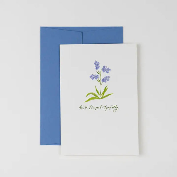 Forget-Me-Not Sympathy Card, Peggy and Kate