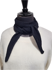 Little "Sophie Pointelle Scarf", Navy Blue