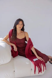 The Reykjavik Scarf - 100% Recycled - Burgandy
