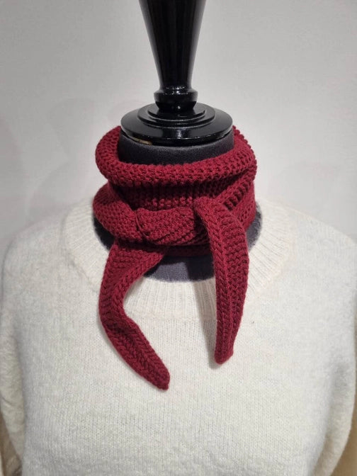Little "Sophie Pointelle Scarf", Wine