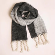 Charcoal Two Tone Winter Scarf