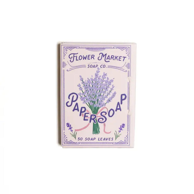 Lavender scent paper soap. 123 Farm.