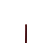Short Rustic Dinner Candles, Burgundy