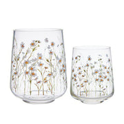 Daisy Flower Glass Manja Lanterns - (2 sizes)