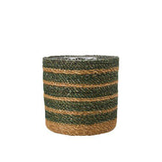 Belle Green & Natural Plant Pots