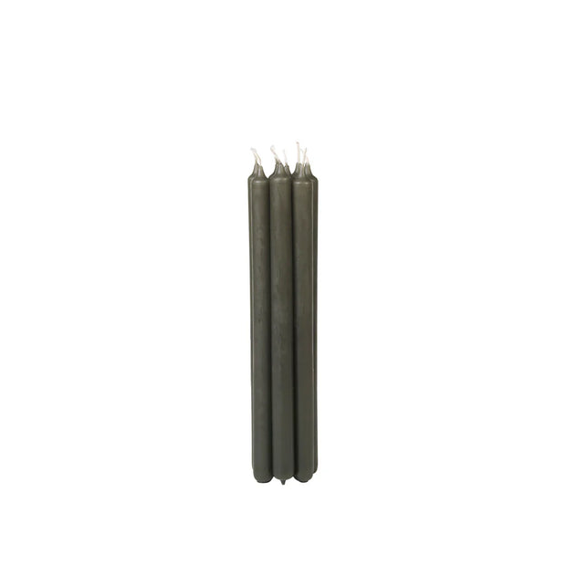Soft taper Candle in Grape Leaf Green - (Set of 8)