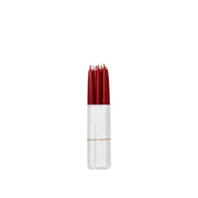 Burgundy Smooth Taper Candles (set of 10)