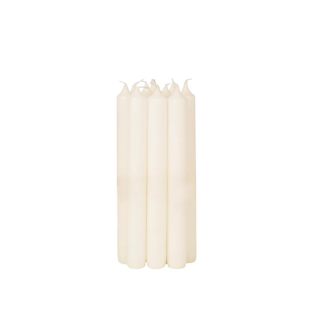 Soft Taper Dinner Candles - Antique White