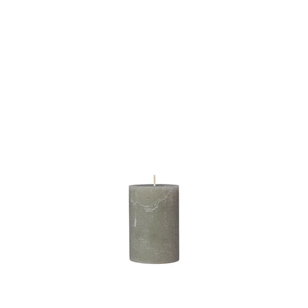 grape leaf green pillar candle